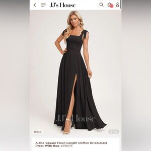 NEW JJ’s House Black Chiffon Bridesmaid Dress - Size 4